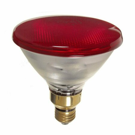 AMERICAN IMAGINATIONS 175W Bulb Socket Light Bulb Red Glass AI-37514